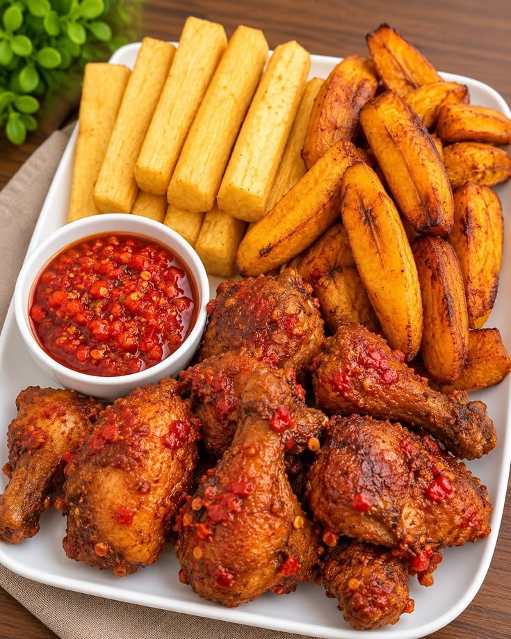 Fried yam at Rownez Resort