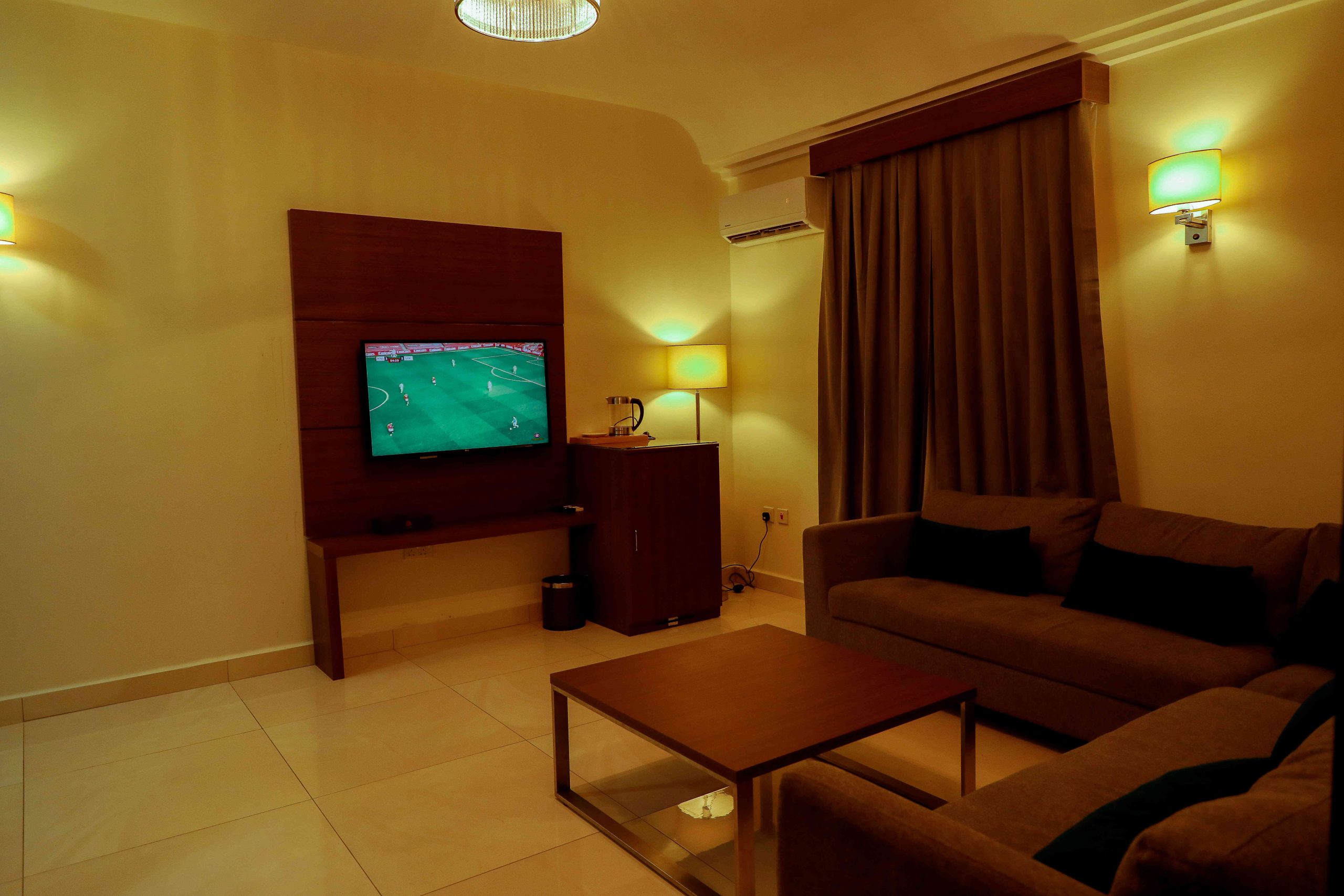 A suite at Rownez Resort