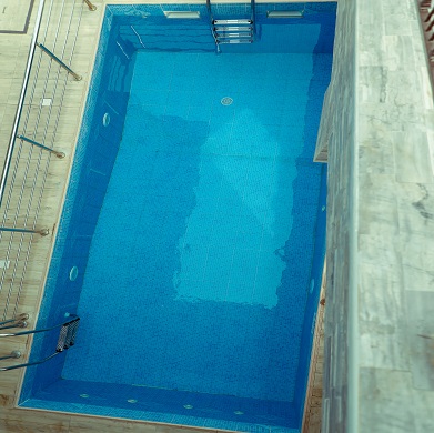 The outdoor pool