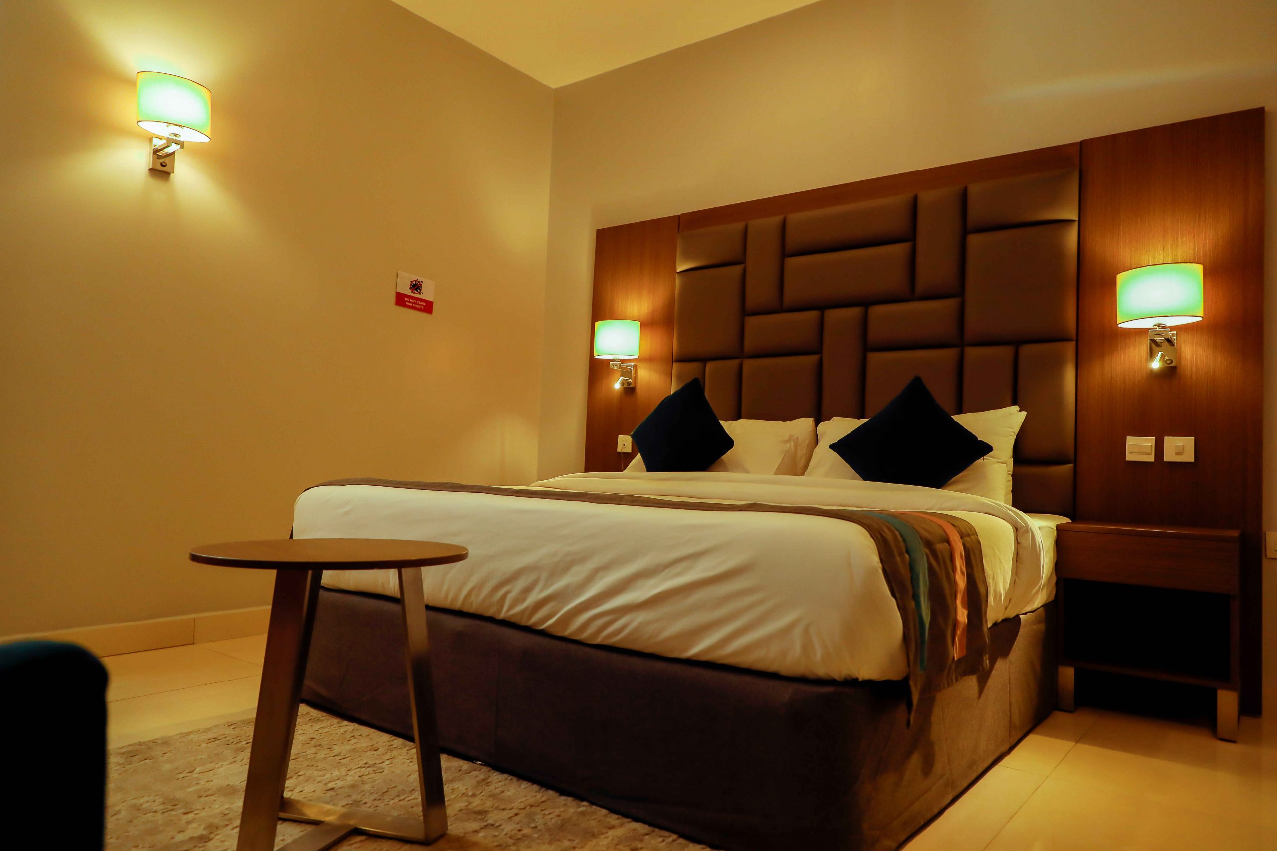 Ocean View Deluxe bedroom, wide view